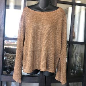 Bronze knit top, size small, worn twice.